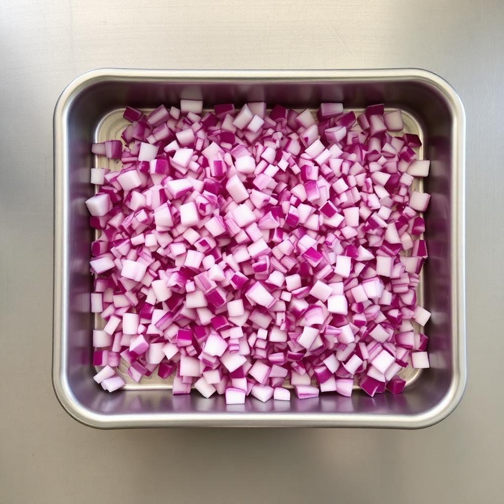 Onion Red, Hand Diced