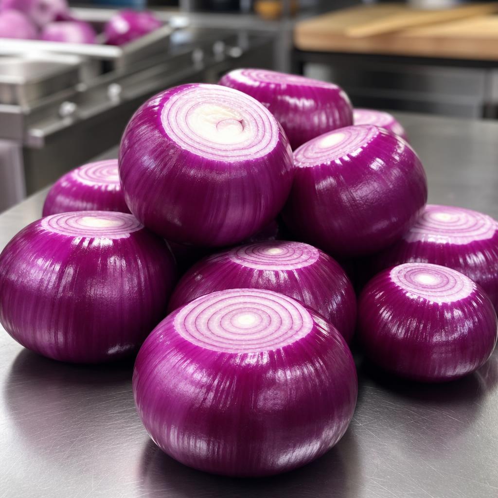 Onion Red, Peeled