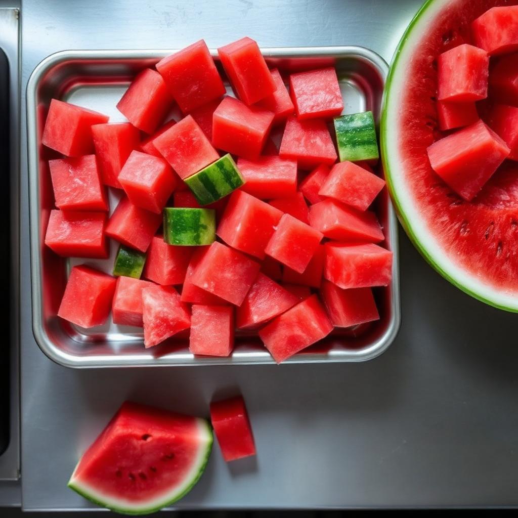 Diced Watermelon
